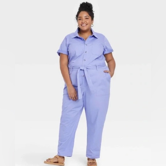 Ava & Viv Pants - Purple jumpsuit NWT